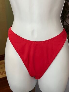 Cotton On Body  NWT High-Cut Brazilian Bikini Brief — Red Sz S